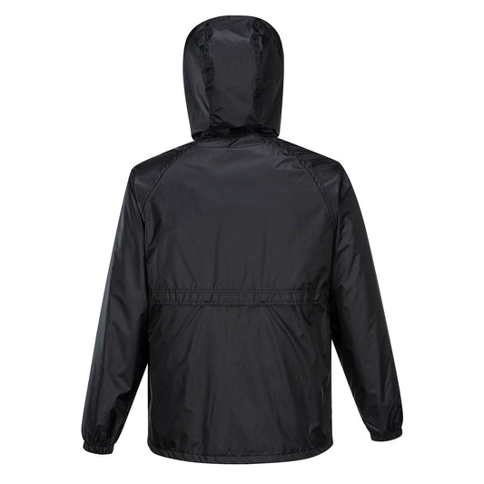 Portwest K8032 Huski Stratus Rain Jacket in Black - back view
