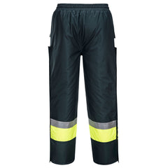 Portwest K8047 Huski Hi-Vis Contrast Freezer Pants in Forest/Yellow - back view