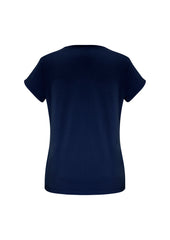 Biz Collection K819LS Lana Womens Short Sleeve Top in Ink - back view