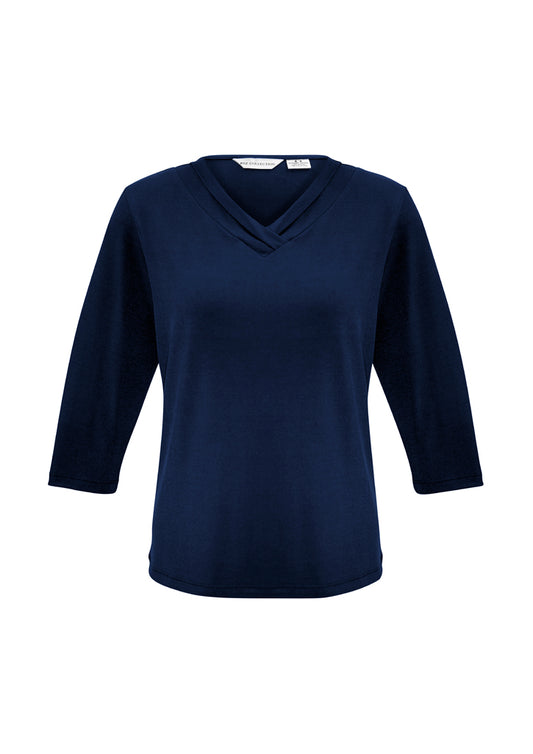 Womens Lana 3/4 Sleeve Top - K819LT - biz-collection-0