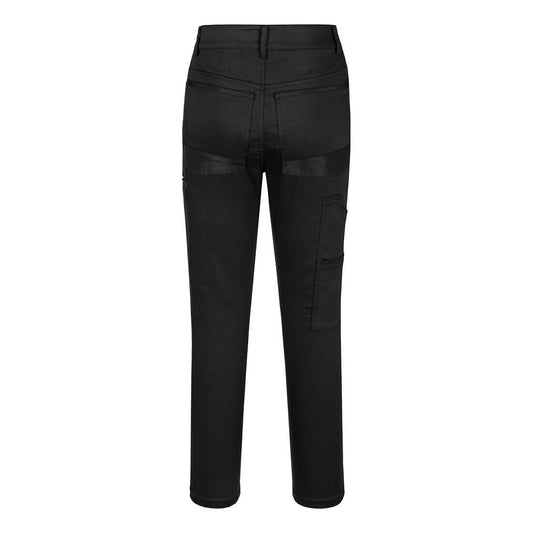 Portwest KX383 KX3 Women’s Flexi Work Pants in Black - back view
