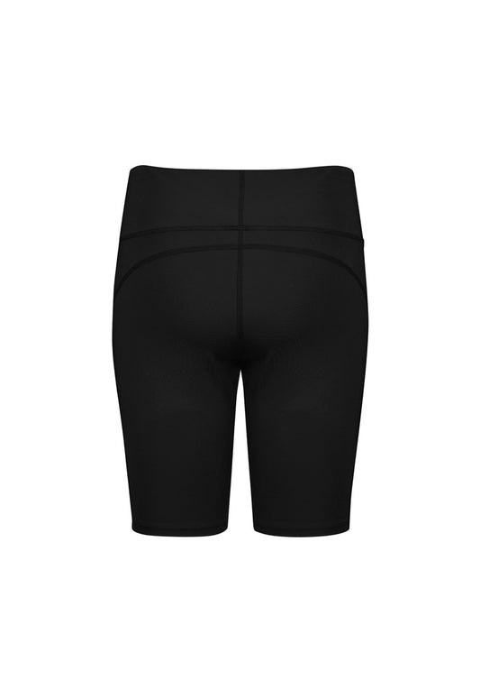 Biz Collection L323LS Luna Womens Bike Short in Black - back view