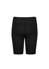 Biz Collection L323LS Luna Womens Bike Short in Black - back view