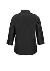 Biz Collection LB3600 Oasis Womens 3/4 Sleeve Shirt in Black - back view