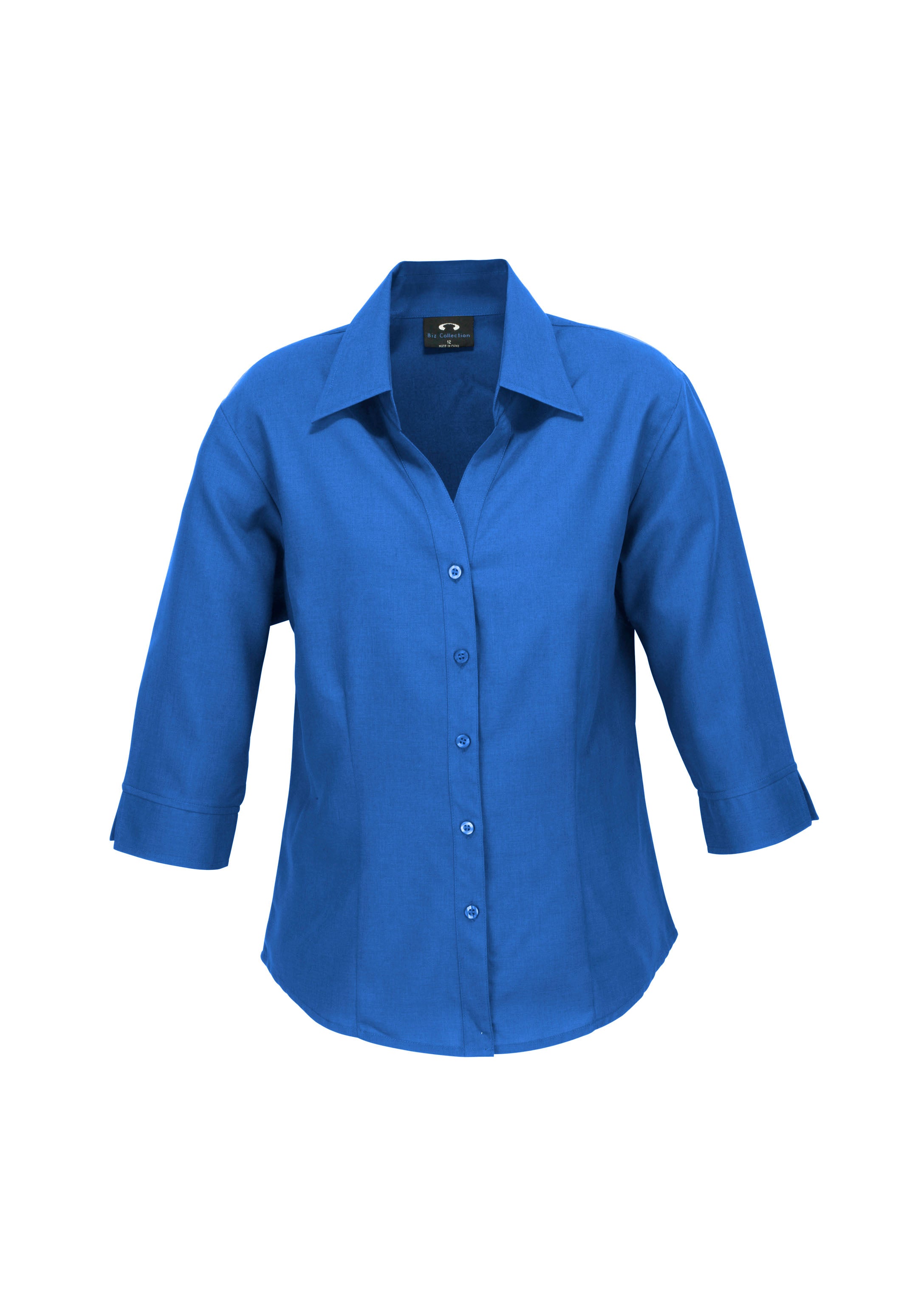 Biz Collection LB3600 Oasis Womens 3/4 Sleeve Shirt in Electric Blue