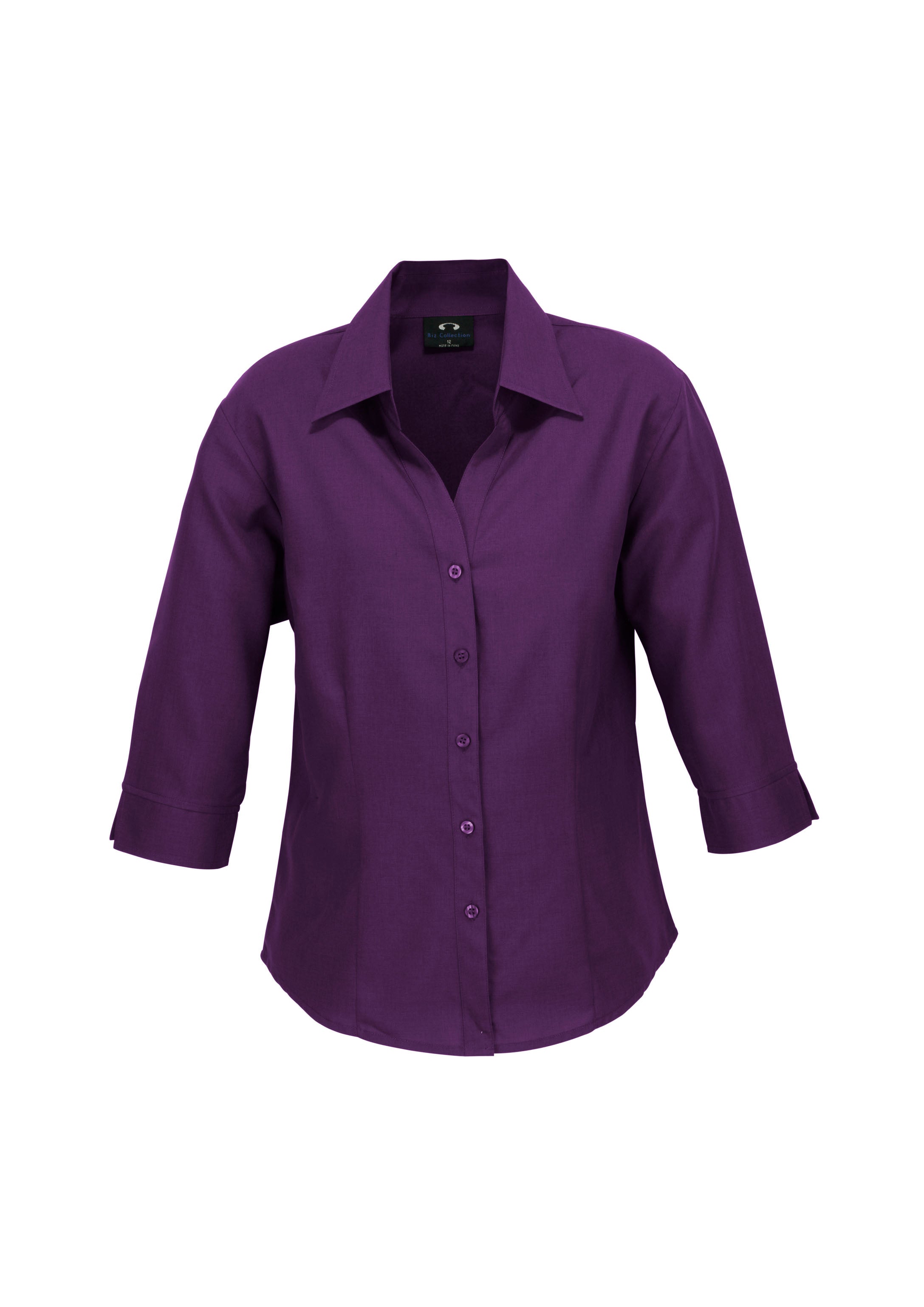 Biz Collection LB3600 Oasis Womens 3/4 Sleeve Shirt in Grape