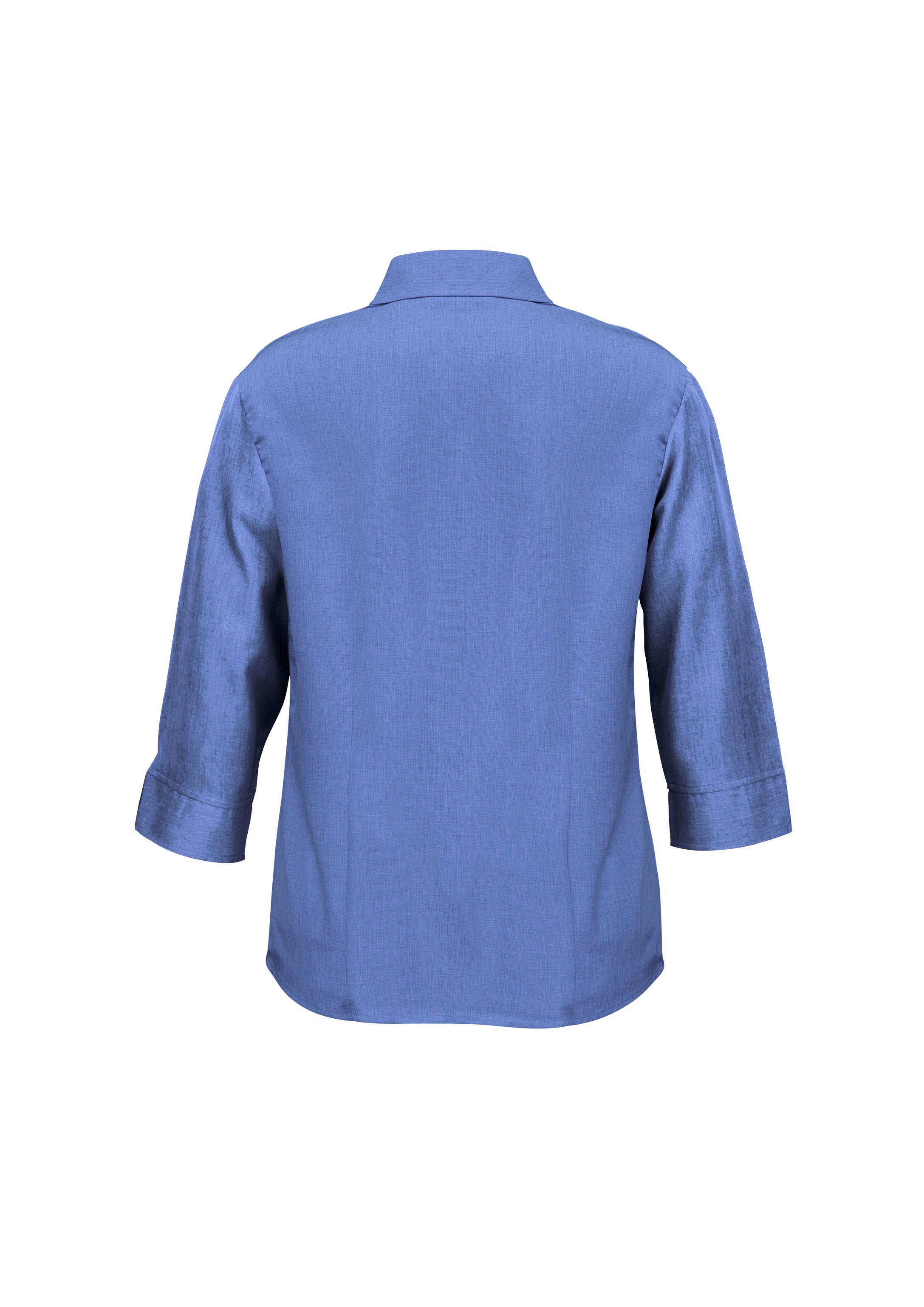 Biz Collection LB3600 Oasis Womens 3/4 Sleeve Shirt in Mid Blue - back view