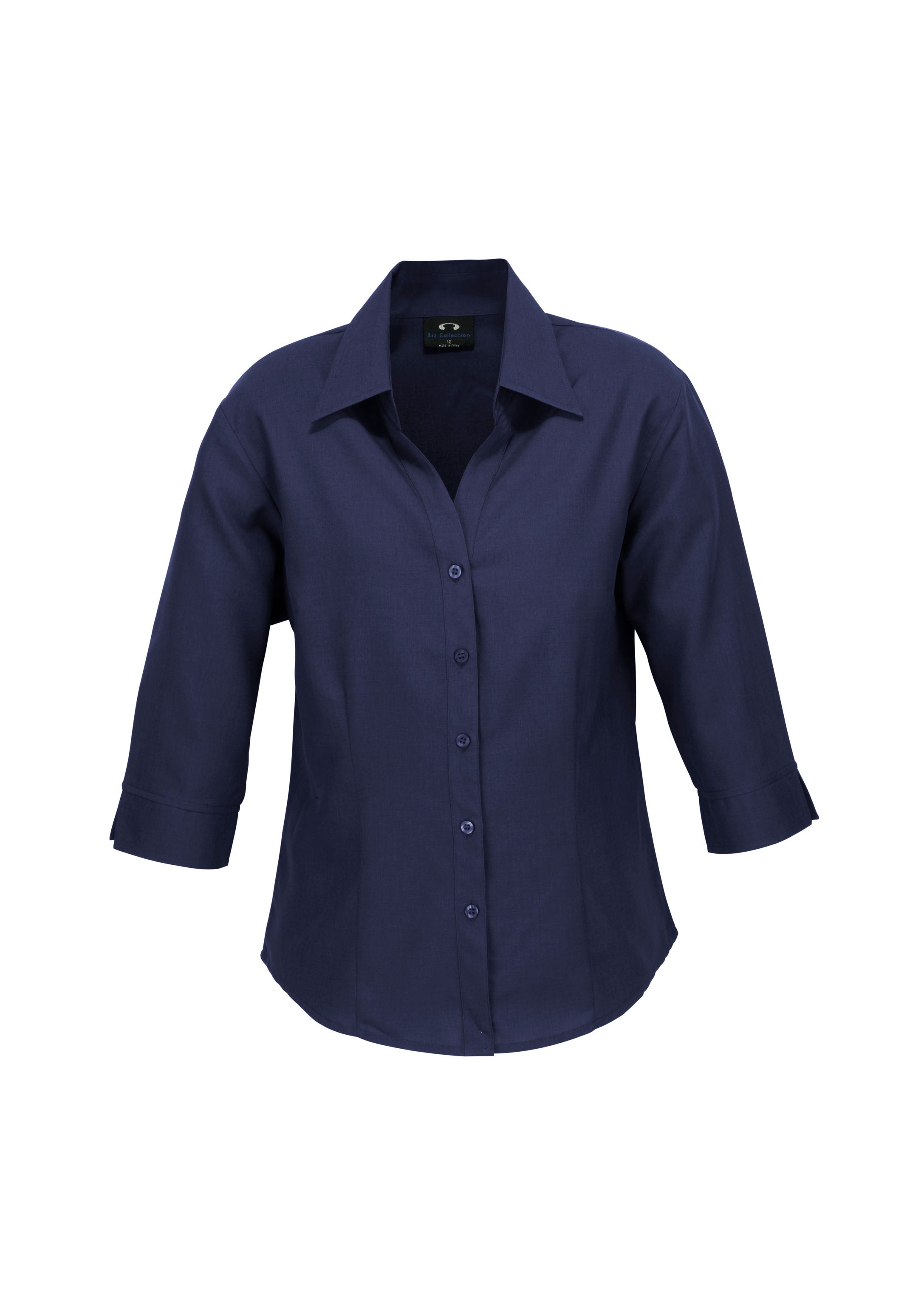 Biz Collection LB3600 Oasis Womens 3/4 Sleeve Shirt in Navy