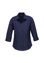 Biz Collection LB3600 Oasis Womens 3/4 Sleeve Shirt in Navy