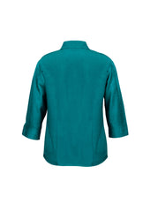 Biz Collection LB3600 Oasis Womens 3/4 Sleeve Shirt in Teal - back view