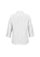 Biz Collection LB3600 Oasis Womens 3/4 Sleeve Shirt in White - back view