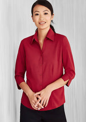 Womens Oasis 3/4 Sleeve Shirt - LB3600 - biz-collection-1