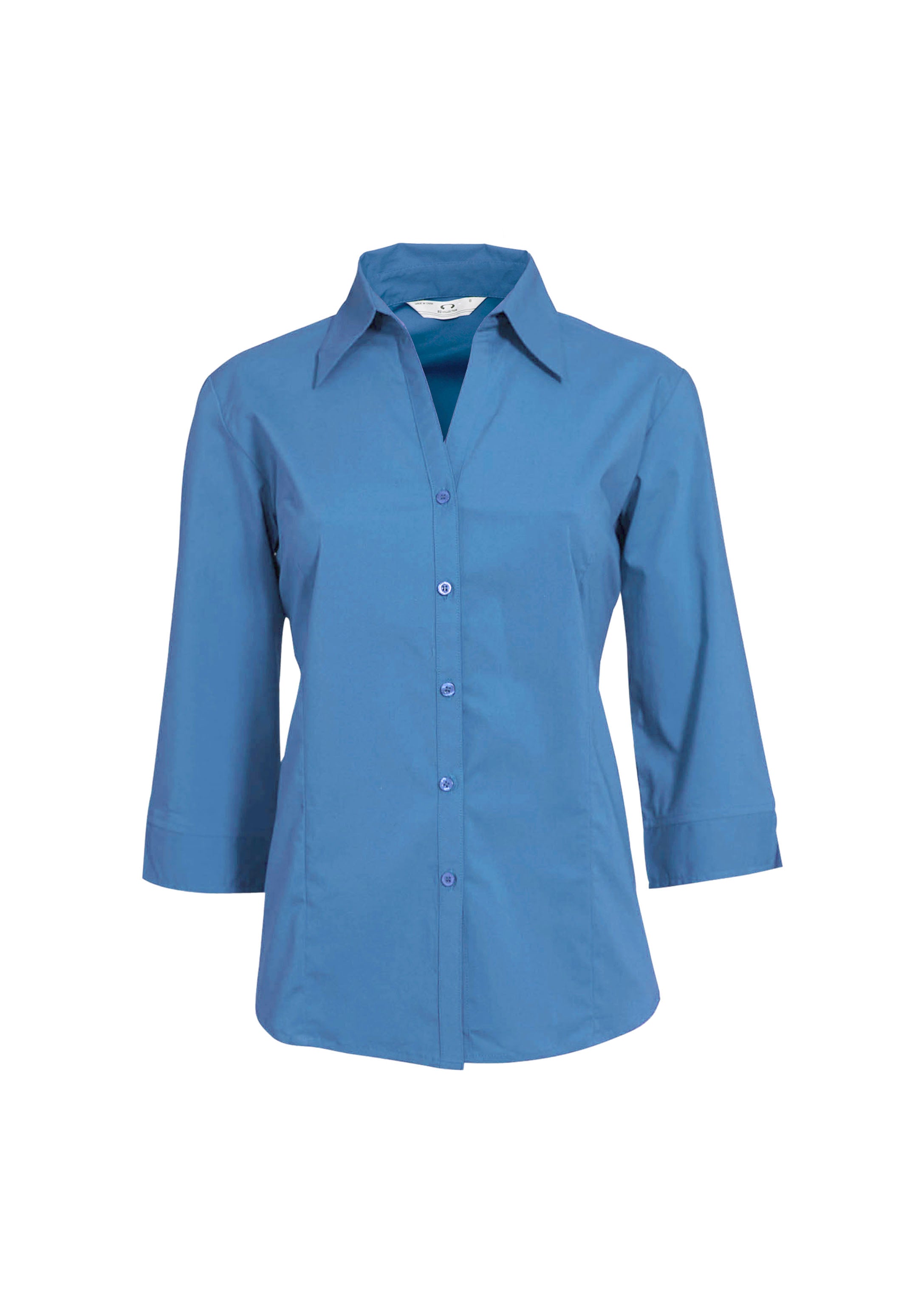 Biz Collection LB7300 Metro Womens 3/4 Sleeve Shirt in Mid Blue
