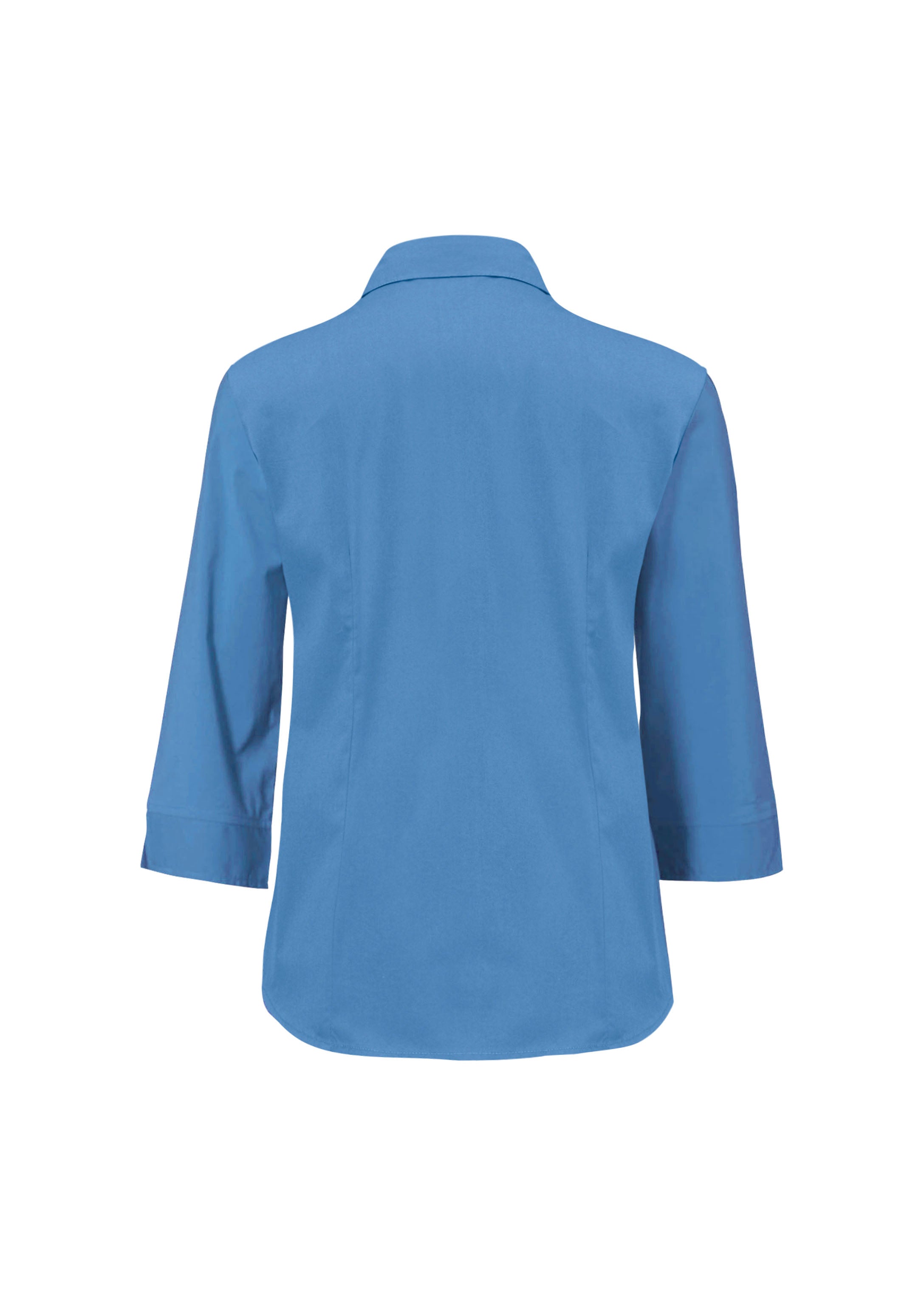 Biz Collection LB7300 Metro Womens 3/4 Sleeve Shirt in Mid Blue - back view
