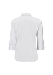 Biz Collection LB7300 Metro Womens 3/4 Sleeve Shirt in White - back view