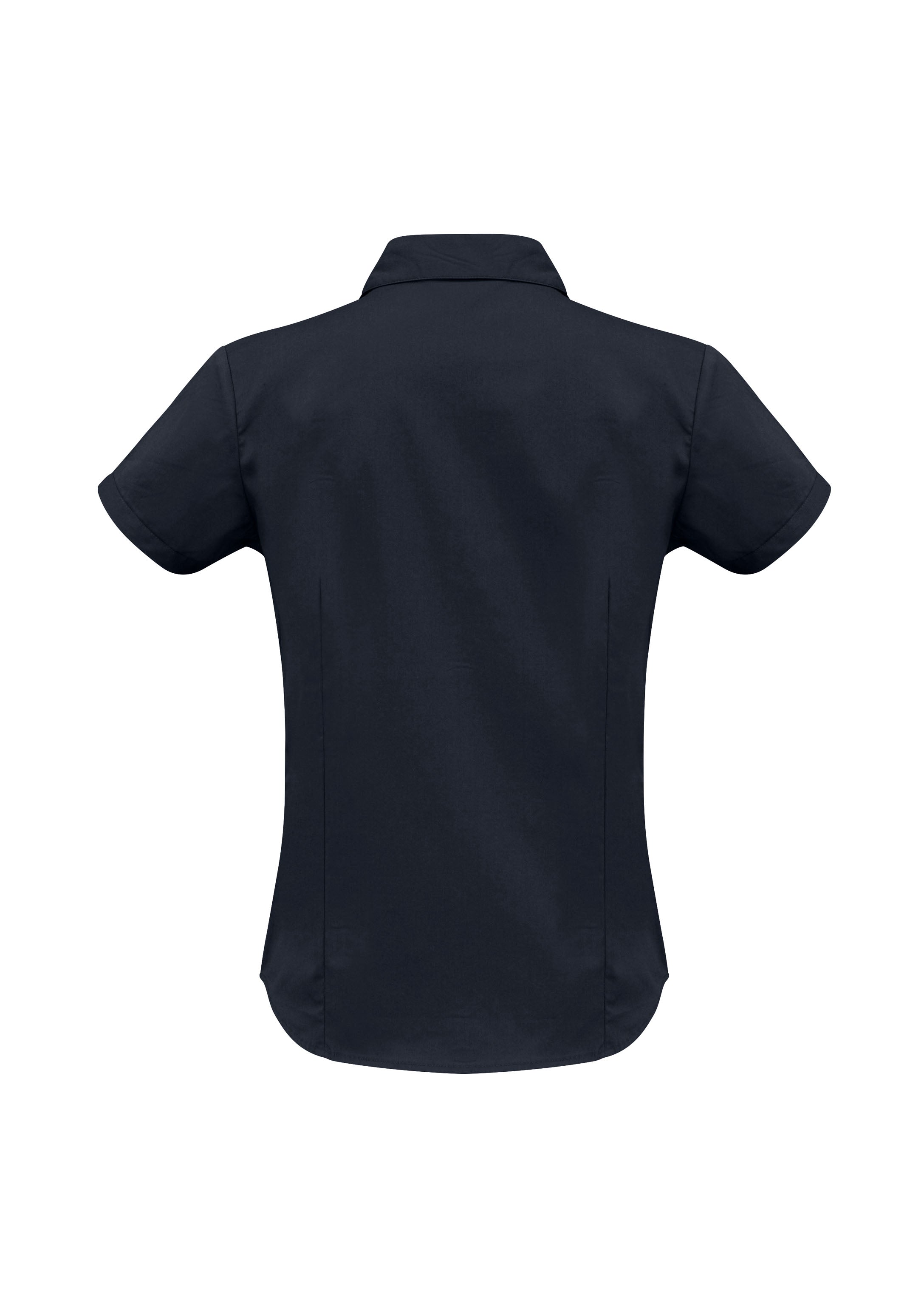 Biz Collection LB7301 Metro Womens Short Sleeve Shirt in Black - back view
