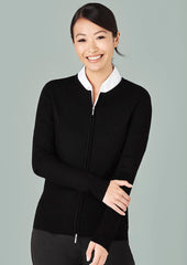 Womens 2-Way Zip Cardigan - LC3505 - biz-collection-2