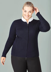 Womens 2-Way Zip Cardigan - LC3505 - biz-collection-1