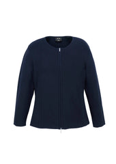 Biz Collection LC3505 2-Way Womens Zip Cardigan in Navy