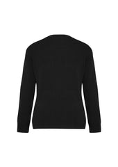 Biz Collection LC8008 Woolmix Womens Cardigan in Black - back view