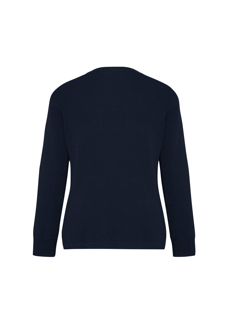 Biz Collection LC8008 Woolmix Womens Cardigan in Navy - back view