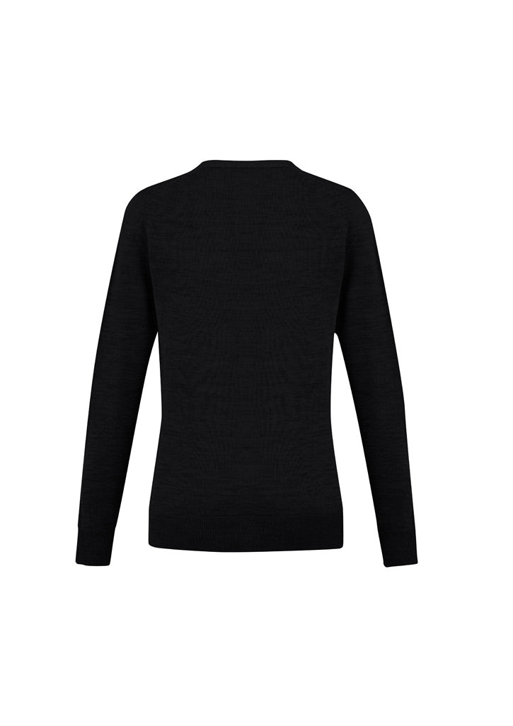 Biz Collection LC916L Roma Womens Knit Cardigan in Black - back view