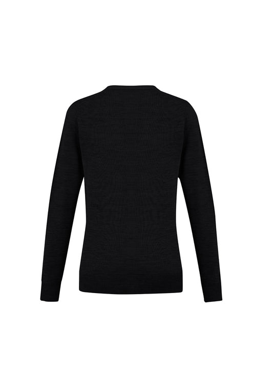 Biz Collection LC916L Roma Womens Knit Cardigan in Black - back view