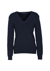 Womens V-Neck Knit Pullover - LP3506 - biz-collection-0