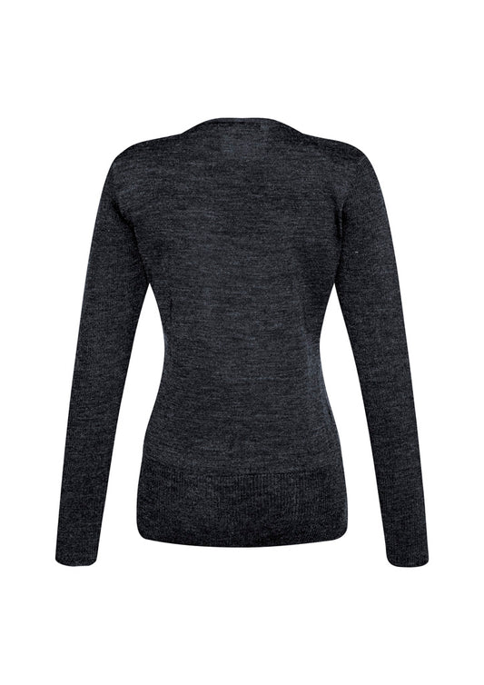 Biz Collection LP618L Milano Womens Pullover in Charcoal - back view