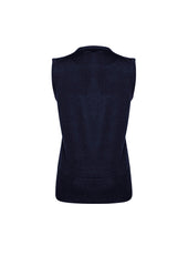 Biz Collection LV619L Milano Womens Vest in Navy - back view