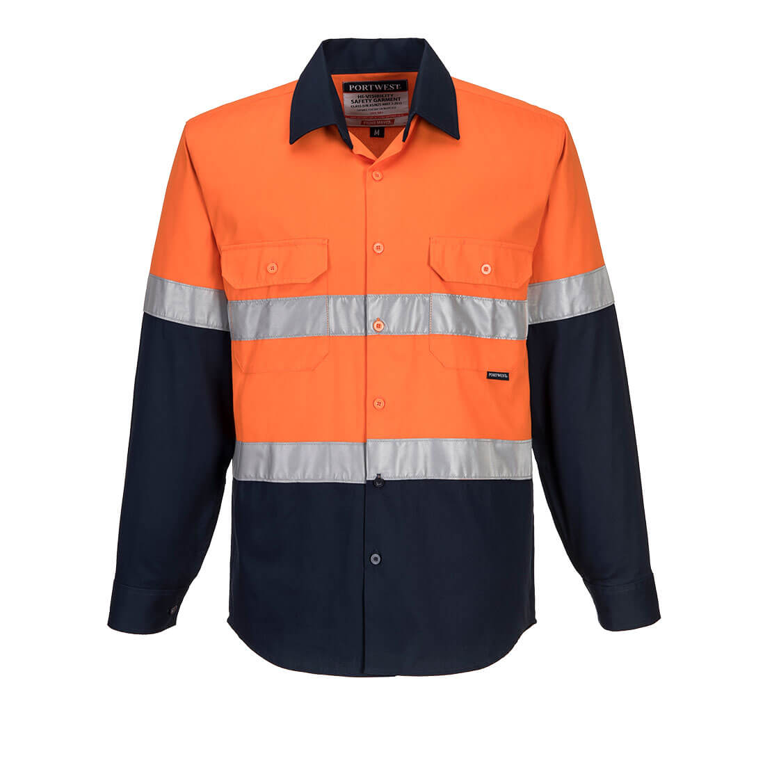 Hobart Hi-Vis Contrast Shirt L/S - MA101 - Portwest-0