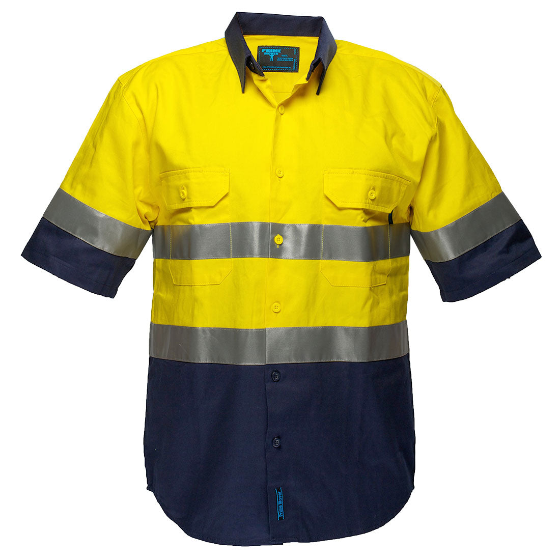 Hi-Vis Two Tone Regular Weight Short Sleeve Shirt with Tape - MA102 - Portwest-1