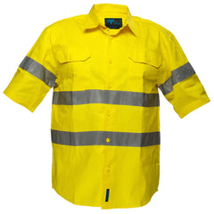 Hi-Vis Regular Weight Short Sleeve Shirt with Tape - MA192 - Portwest-1