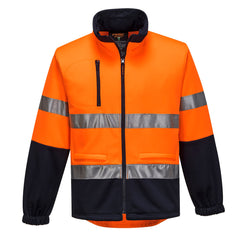 Hi-Vis Water Repellent Contrast Zipped Brush Fleece - MA315 - Portwest-0