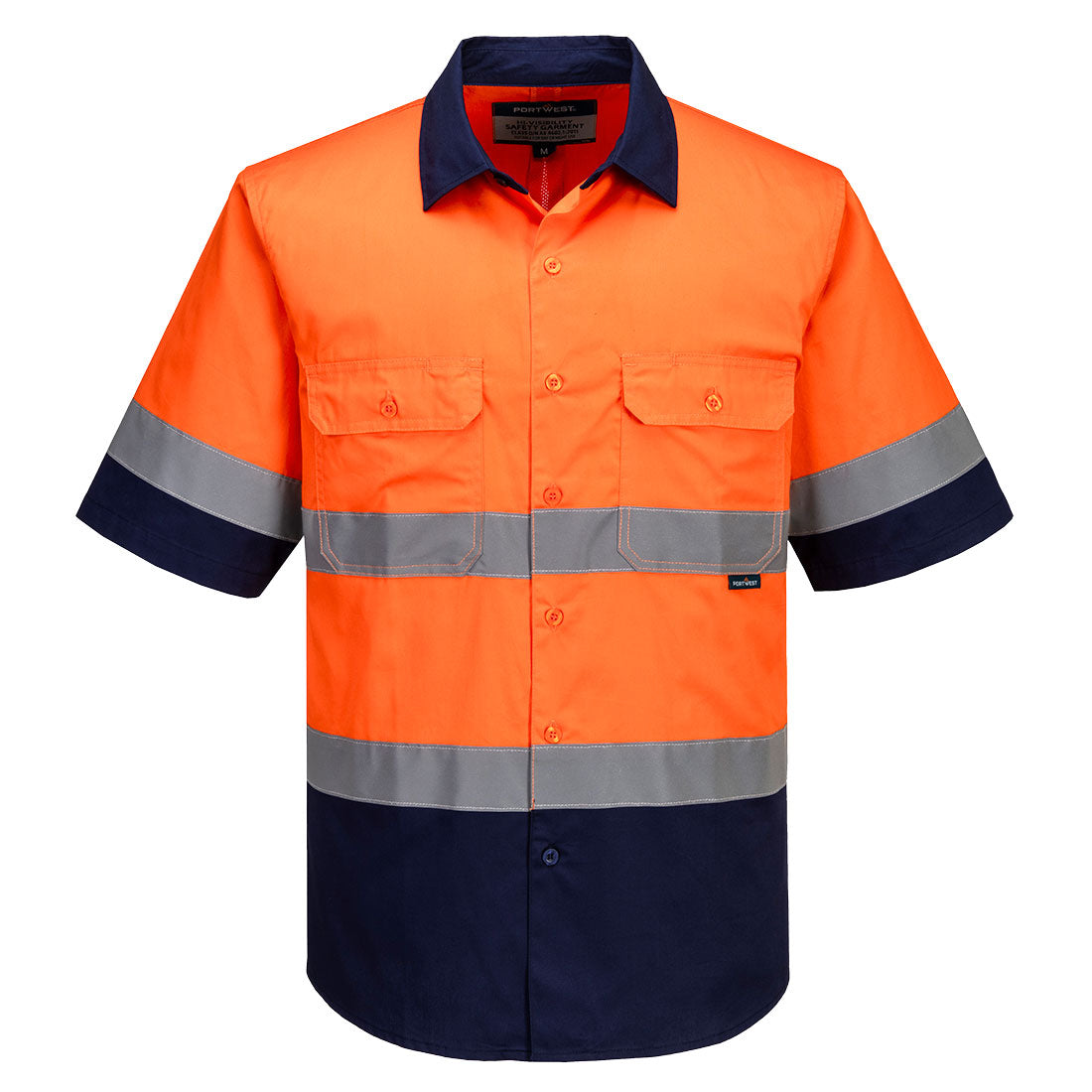 Industrial Hi-Vis Lightweight Contrast Shirt S/S - MA402 - Portwest-0