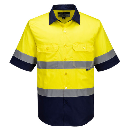 Industrial Hi-Vis Lightweight Contrast Shirt S/S - MA402 - Portwest-1