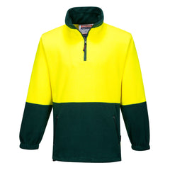 Hi-Vis Contrast 1/4 Zip Class D Polar Fleece  - MF115 - Portwest-1