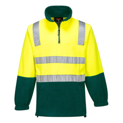 Hi-Vis Contrast 1/4 Zip Polar Fleece  - MF215 - Portwest-1