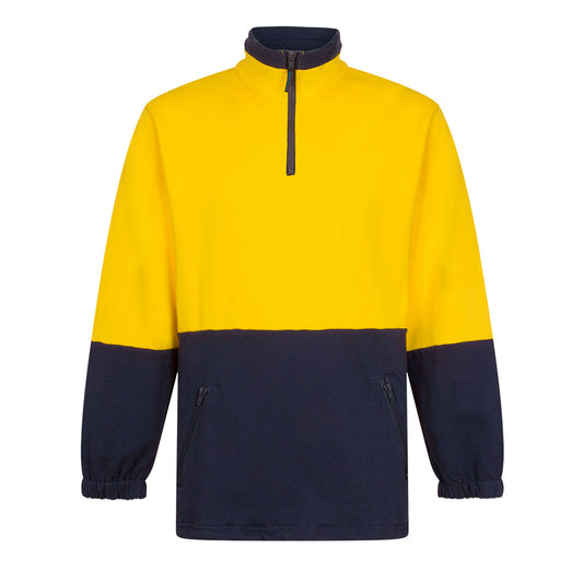 Hi-Vis Contrast 1/4 Zip Class D Brush Fleece - MF515 - Portwest-1