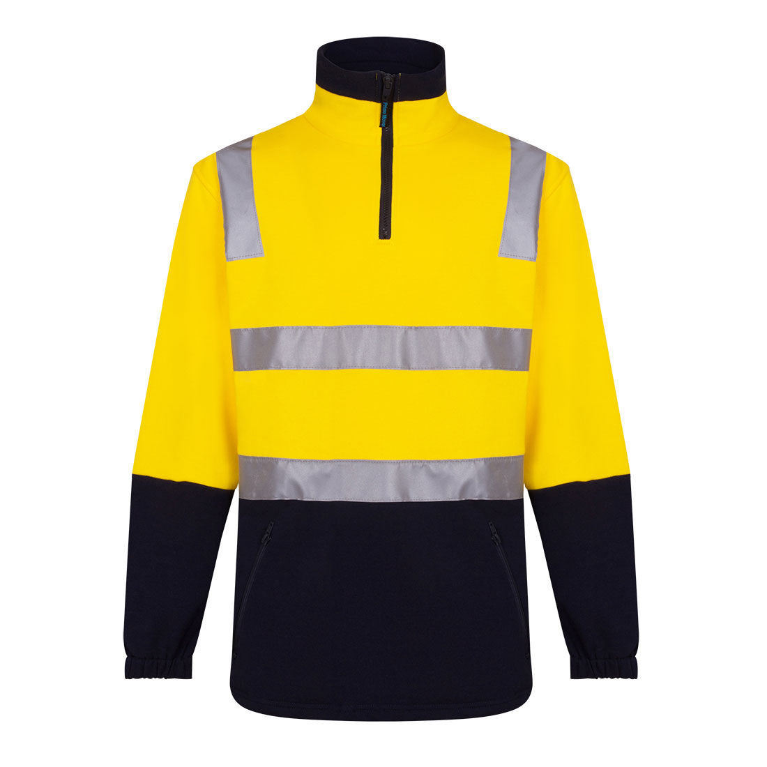 Hi-Vis Contrast 1/4 Zip Brush Fleece - MF615 - Portwest-1