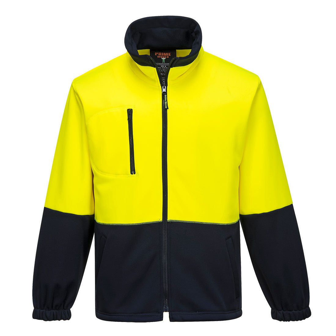 Hi-Vis Water Repellent Contrast Zipped Class D Brush Fleece - MH315 - Portwest-1