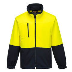 Hi-Vis Water Repellent Contrast Zipped Class D Brush Fleece - MH315 - Portwest-1