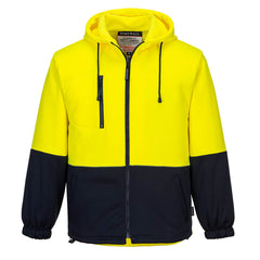 Hi-Vis Water Repellent Contrast Zipped Class D Hoodie  - MH317 - Portwest-1