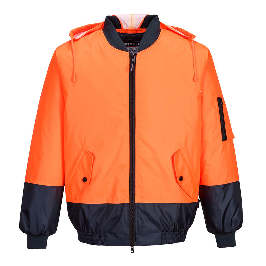 Hi-Vis Contrast Class D Bomber Jacket  - MJ304 - Portwest-0