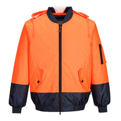 Hi-Vis Contrast Class D Bomber Jacket  - MJ304 - Portwest-0