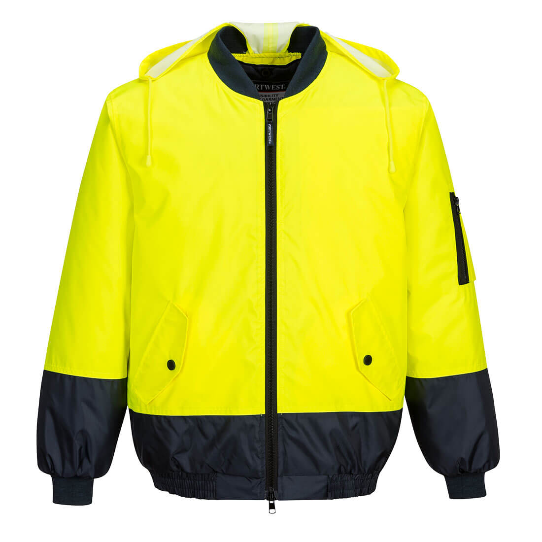 Hi-Vis Contrast Class D Bomber Jacket  - MJ304 - Portwest-1
