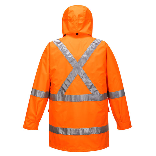 Portwest MJ331 Max Hi-Vis X Back 4-in-1 Jacket in Orange - back view