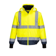 Hi-Vis 2-in-1 Contrast Essential Bomber Jacket  - MJ464 - Portwest-1