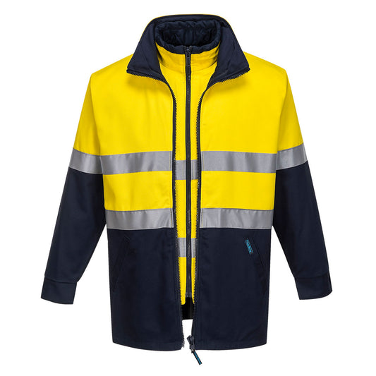 Hume Hi-Vis 4-in-1 Contrast Work Jacket  - MJ777 - Portwest-1