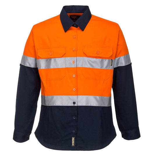 Hi-Vis Women's Contrast Shirt L/S - ML108 - Portwest-0